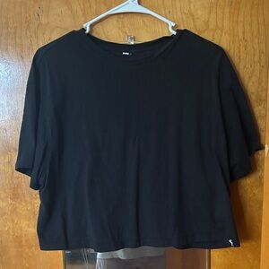 JoyLab Black Boxy Short Sleeve Crewneck Top